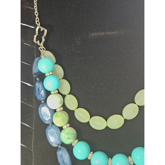 Simple Addiction silver beaded necklace 21.5-24" - Picture 6 of 12